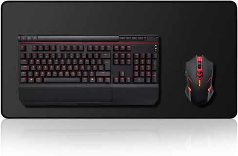 Stanaway Non-Slip Wide Long Extended Gaming Large Mouse and Keyboard Pad, Stitched Edges for 2024 (Red) in Saudi Arabia