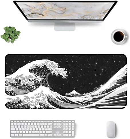 Stanaway Non-Slip Wide Long Extended Gaming Large Mouse and Keyboard Pad, Stitched Edges for 2024 (Red) in Saudi Arabia