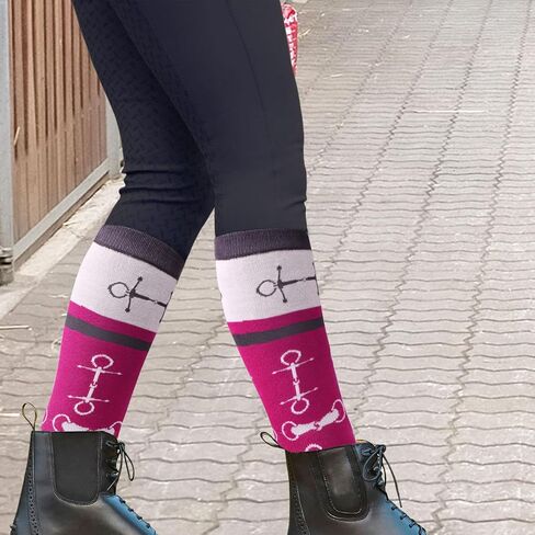 Harrison Howard 2 Pairs Premium Quality Equestrian Riding Socks for Horse Riding &Tall Boot Knee High Socks for Women in Saudi Arabia