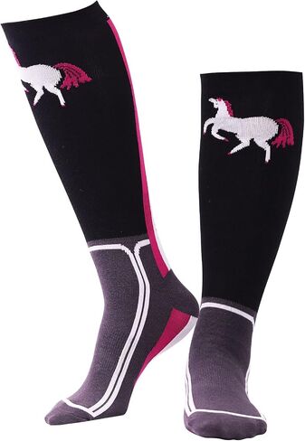 Harrison Howard 2 Pairs Premium Quality Equestrian Riding Socks for Horse Riding &Tall Boot Knee High Socks for Women in Saudi Arabia