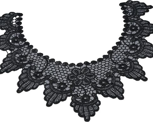 Lace Flower Apparel Sewing Fabric Neckline Collar Scrapbooking Garment Accessories(A1) in Saudi Arabia