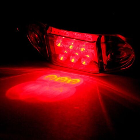 cciyu 2pcs 6LED Red Mini LED Side Marker Red Light with Chrome Bezel Assembly Universal LED Clearance Markers Lights for Truck Trailer Boat ATV Marine in Saudi Arabia