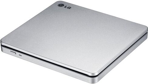 LG Electronics GP70NS50 USB 3.0 متوافق، محرك أقراص DVD محمول متعدد الفتحات للتحميل +/-RW لأجهزة الكمبيوتر التي تعمل بنظام Windows وLinux وMac OS وSurface Pro 3&4، مع دعم M-DISC، فضي in Saudi Arabia