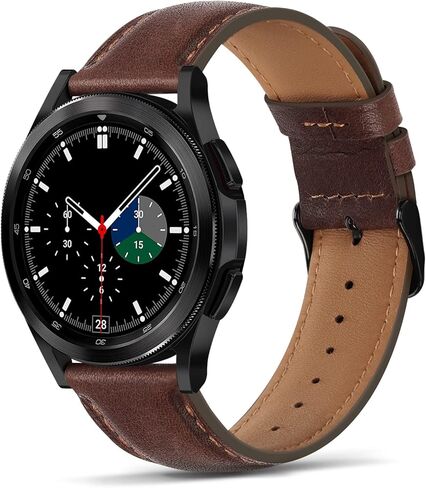 Tasikar 20mm Leather Bands Compatible with Samsung Galaxy Watch 6/5/4 Band/Watch 6 Classic 43mm 47mm/Watch 5 Pro Band, Genuine Leather Strap Bracelet for Galaxy Watch 4 Classic/Watch 3 in Saudi Arabia