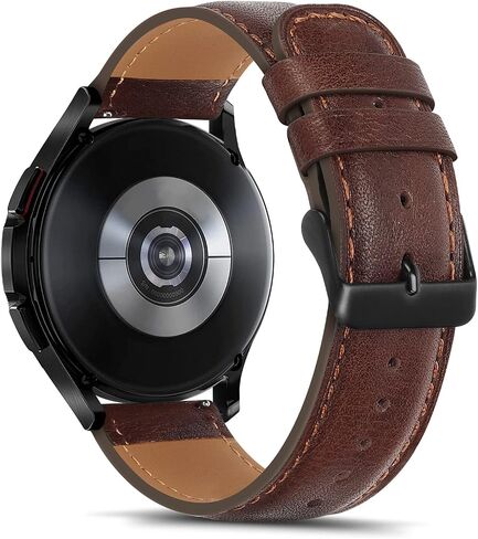 Tasikar 20mm Leather Bands Compatible with Samsung Galaxy Watch 6/5/4 Band/Watch 6 Classic 43mm 47mm/Watch 5 Pro Band, Genuine Leather Strap Bracelet for Galaxy Watch 4 Classic/Watch 3 in Saudi Arabia