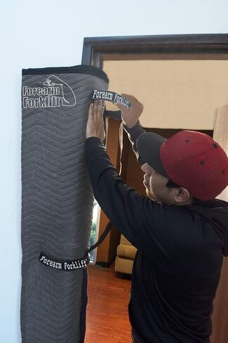 Forearm Forklift FFDJSS3WW Door Jamb Protector 3 Steel Spring Clips That Hold Moving Blanket or Cardboard to Door Frame to Prevent Scratching, Black in Saudi Arabia