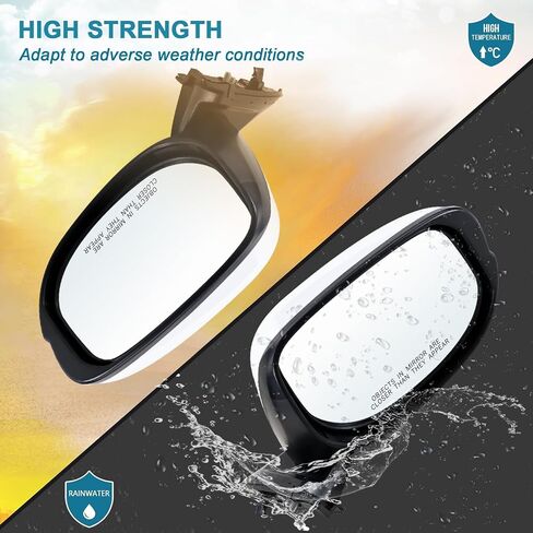 Left Driver side Mirror compatible with 2009 2010 2011 2012 2013 2014 Honda fit with Manual Folding power glass Non-Heated can be DIY Paintable Replace# 76208-TK6-305, 76208TK6305(3 Pins) in Saudi Arabia