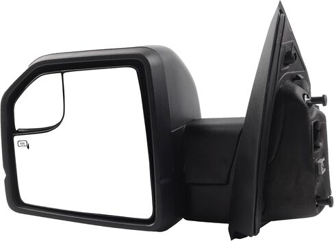Dasbecan Side Left Mirror Compatible with 2015-2018 Ford F-150 Driver Side FL3Z17683BB FO1320522 6 Pins Power Heated LED Turn Signal in Saudi Arabia