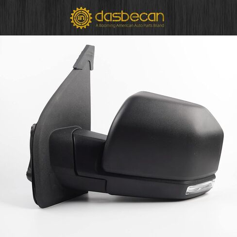 Dasbecan Side Left Mirror Compatible with 2015-2018 Ford F-150 Driver Side FL3Z17683BB FO1320522 6 Pins Power Heated LED Turn Signal in Saudi Arabia