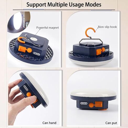 Multi-Function LED Outdoor Lights Rechargeable, 3500LM Camping Lantern with 5 Light Modes,IPX4 Waterproof Tent Light for Photography Emergency Fishing Hiking etc in Saudi Arabia