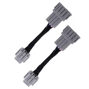 Headlight Conversion Adapters Harness Fits for 2003-2005 Nissan 350z HID Wiring 8 to Headlight 6