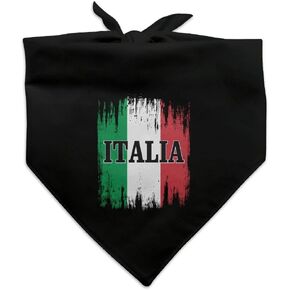 GRAPHICS & MORE Italia Italy Italian Flag Dog Pet Bandana - White