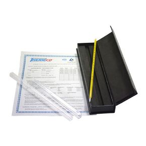 Thermco ACC10033SFC Thermometer, NIST Certified, Spirit-Filled, -1/51°C x 0.1°C, 76 mm Imm, Cert @ 0, 10, 20, 30, 37, 40, 50°C