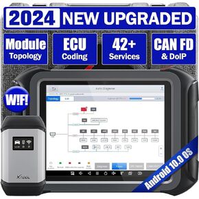 XTOOL D9S Automotive Diagnostic Tool, 2024 Upgrade of D9, Topology Map, Bi-Directional Control, ECU Coding, Full Diagnostics & 42+ Resets, Key Programming, DoIP/CAN FD, 3 Years Update