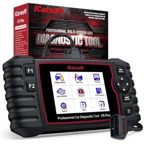 iCarsoft CR PLUS OBD2 Scanner Diagnostic Tool, Code Reader for ABS Transmission Engine Airbag System. Car Scan Tool with EVAP and O2 Sensor Test,On-Board,Freeze Frame,Oil Reset-2024 Newest-Free Update