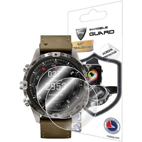 IPG for Garmin MARQ® (Gen 2) Adventurer-Athlete-Golfer-Captain-Aviator Smartwatch Screen Protector (2 Units) Invisible Ultra HD Clear Film Anti Scratch Guard-Smooth/Self-Healing/Bubble -Free for MARQ®