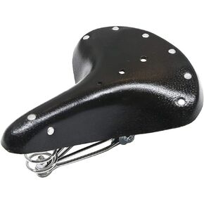 Unistrengh Mens Retro Bike Saddles Seats Patent Leather Comfort Bicycle Seat Cushion for Moutain Bike,Road Bike