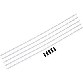 5pcs Oil Car Plastic ion Antenna Tube with Caps for RC Car 02057 White