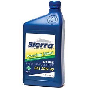 Sierra 18-9450-2 20W-40 FC-W Premium Blend Engine Oil - 1 Quart, white