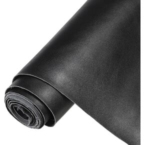 PATIKIL PU Faux Leather Fabric Nappa Grain 2 Yards Length 72"x54"x0.05" Soft Synthetic Leather Material Sheets 1.2mm Thick for Sofa Bags DIY Crafts, Black