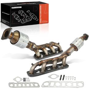 A-Premium Front 2-PC Exhaust Manifold Catalytic Converter Kit Direct-Fit Compatible with Infiniti QX80 2014-2015, QX56 2011-2013, 5.6L, EPA Compliant