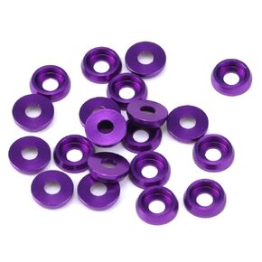 20Pcs M4 Red Countersunk Washer Anodized Countersunk Head Aluminum Alloy Bolt Washer Cone Cup Head Nut Washer Gasket Conical Countersunk Fender Counterbored Washers 0.5"x0.12" (13x3mm), Red M4