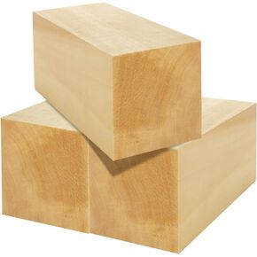 3PCS Basswood Carving Blocks, 6x3x3 Inch Whittling Blocks for Wood Carving Set for Kids and Adults