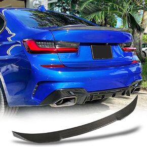 MCARCAR KIT Carbon Fiber Trunk Spoiler for BMW 3 Series G20 Sedan G80 M3 Spoiler 2019-2024 320i 330i 330e M340i 318d 320d 330d Rear Boot Lid Highkick Wing Lip Factory Outlet
