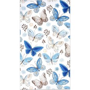 100 Vintage Butterfly Guest Napkins 3 Ply Disposable Paper Pack Spring Butterflies and Flowers Dinner Hand Napkin for Bathroom Wedding Holiday Birthday Party Bridal & Baby Shower Decorative Towels