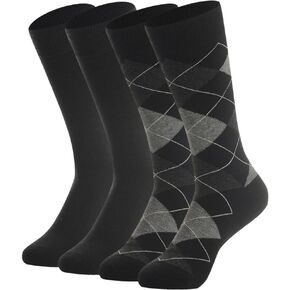 BISOUSOX Merino Wool Socks for Men, Wool Socks Mens Thin Warm Dress Crew Socks Birthday Gift for Men Dad Boyfriend