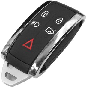 KAWIHEN Keyless Entry Remote Car Key Fob Shell Replacement for KR55WK49244 2677-5WK49 2677-5WK49244 CCAF06LP063011 Jaguar X S-Type XF XK XKR 5B(Just a Case)