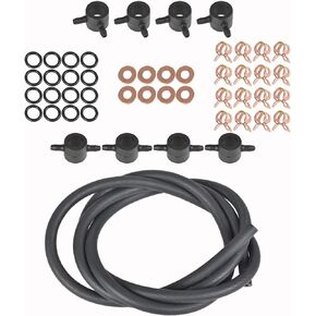 LABLT Fuel Injector Return Line Fuel Injector Kit Replacement for 1983 1984 1985 1986 1987 1988 Diesel Trucks 6.9L and 7.3L 6751858-427489