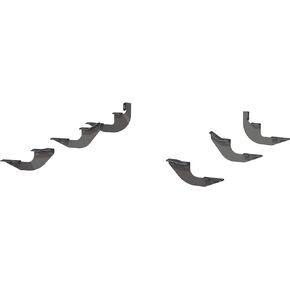 ARIES 2051101 Mounting Brackets for AeroTread Running Boards, Sold Separately,Black