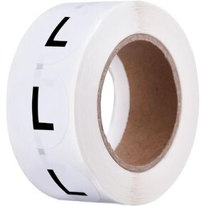 MECCANIXITY Clothing M Medium Size Sticker Label Coding Label 25mm/1inch Dia 1 Roll 500 Round Adhesive Labels for Clothes Apparel