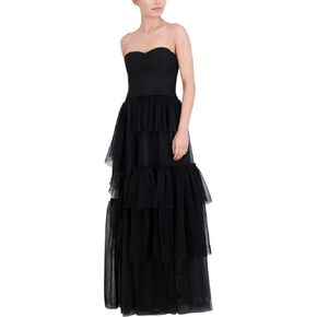 BCBGMAXAZRIA Women's Sweetheart Neck Long Evening Dress