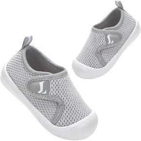 Toddler Shoes,Non-Slip Toddler Sneakers, Lightweight Baby Walking Shoes,Baby First Steps Shoes,Baby Girl Shoes, Baby Boy Shoes, Soft Sole Learning to Walk Shoes,Hook&Loop Baby Shoes 6 9 12 24 Months