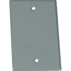 Sigma Engineered Solutions, Gray 14240 1-Gang Rectangular Stamped Weatherproof Cover, 1 Count (Pack of 1) in Kuwait