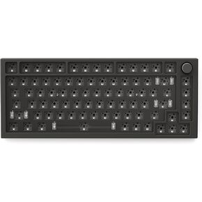 Glorious Gaming GMMK PRO 75% Barebones Black (الإطار فقط) - لوحة مفاتيح ألعاب ميكانيكية معيارية، حجم TKL (75%)، إطار 3.3 رطل، RGB، قابل للتخصيص بالكامل، دعم مفتاح 5 دبابيس (متجدد)