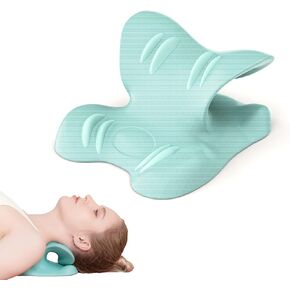 Neck Stretcher, Neck Traction Device, used to alleviate neck pain, relax neck muscles, a soft, comfortable, and highly supportive neck and shoulder relaxer for cervical spine correction.