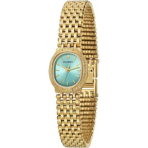 BERNY Gold Watches for Women Oval Ladies Small Watch Quartz Movement 3ATM Waterproof Female Wrist Watch Small and Exquisite Tools Included