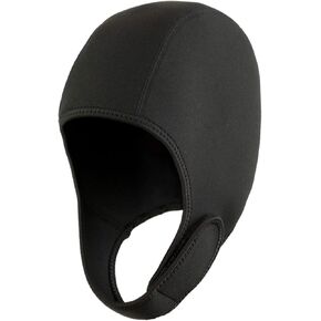 قبعة سباحة طويلة الشعر - قبعات سباحة للنساء والرجال - قبعة حرارية، قبعة صغيرة قابلة للتعديل من نايلون النيوبرين، قبعة سباحة للغوص وركوب الأمواج وقوارب الكاياك والقوارب والغطس in Kuwait