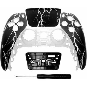 لوحة اللمس تصميم شفاف أمامي غطاء الإسكان لوحدة تحكم PS5 DIY شل مخصص لوحة اللمس غطاء غطاء BDM-010/020 (وامض شفاف) in Kuwait