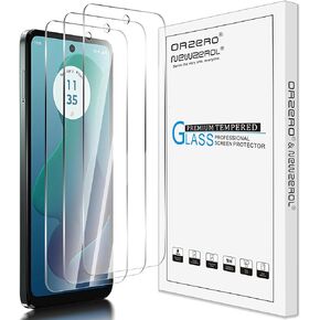 (3 Pack) Orzero Tempered Glass Screen Protector Compatible for Motorola Moto G 5G 2024, Protector De Pantalla Precise Front Camera Cutouts HD