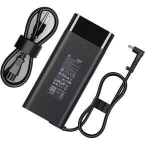 135W 19.5V 6.9A AC Laptop Charger Fit for HP Spectre x360 15 15-df 15-dc Series Pavilion Gaming 17 15 Laptop ec0013dx 15-ec0751ms L15534-001 TPN-DA11 TPN-CA13 Adapter Power Supply Cord (135W)