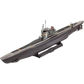 Revell RV05154 05154 5154 German Submarine Type VII C/41 1: 350 Plastic Model Kit, Various