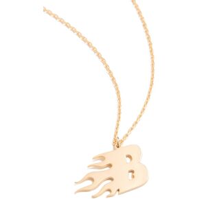 قلادة نسائية على شكل حرف On Fire، B، ذهبي، مقاس واحد in Kuwait