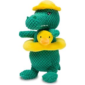 Cute Squeaky Dog Toy Durable Stuffed Animal Dog Toys Crocodile Plush Dog Toy Interactive Dog Toy for Chewers Puppy Small Medium Large Breed Dogs