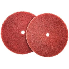 4 Pack 8" x 1/2" A Very Fine (AVFN) High Strength Non-Woven Buffing, Blending, Cleaning, Light Deburring & Finishing Discs, Pack of 4