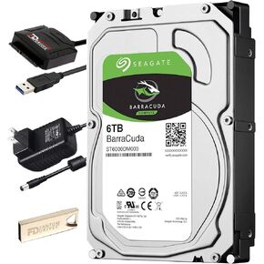 مجموعة ترقية محرك الأقراص الصلبة الداخلي Fantom Drives FD سعة 6 تيرابايت مع Seagate Barracuda ST6000DM003، و5400 دورة في الدقيقة، وذاكرة تخزين مؤقت سعة 256 ميجابايت in Kuwait
