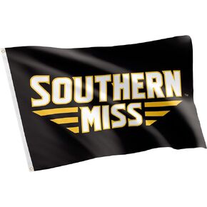 Desert Cactus University of Southern Mississippi Flag Golden Eagles USM Flag Banners 100% Polyester Indoor Outdoor 3x5 feet Flags (Style 1)